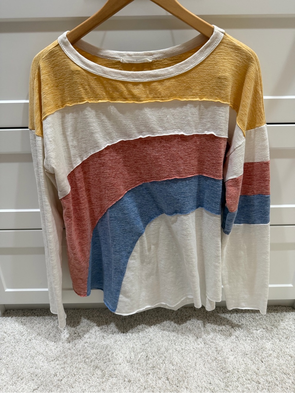 Boho Rainbow Long Sleeve Tee OS